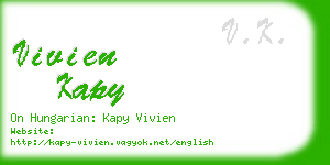 vivien kapy business card